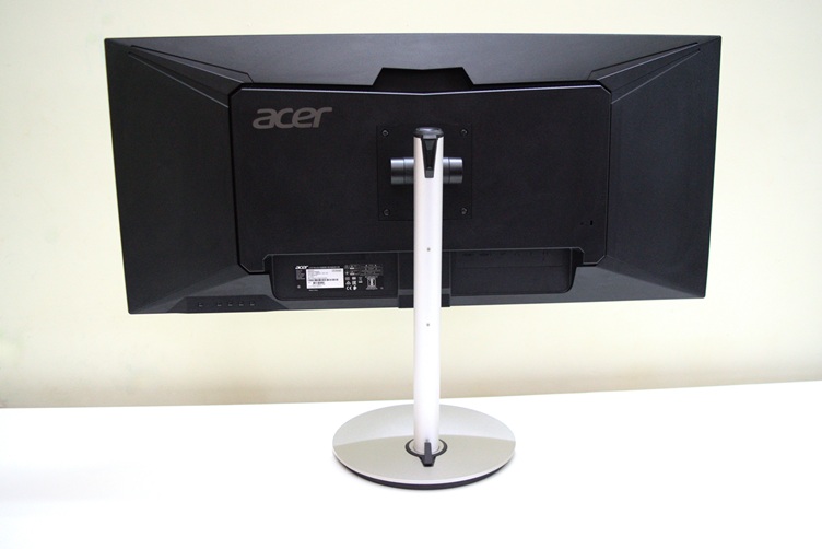 Backside of an Acer Ultrawide Monitor