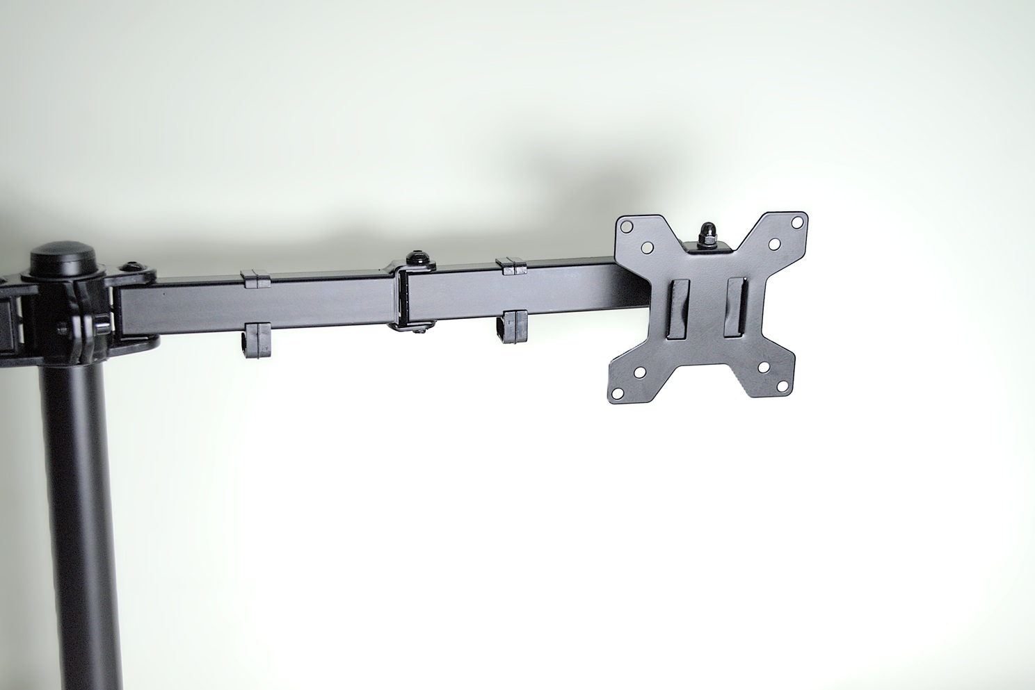 Monitor arm stretched to its full extent