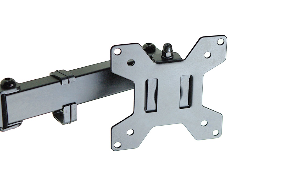 Standard VESA plate on a monitor arm