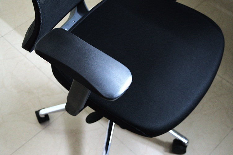Seat and the arm rest of the office chair